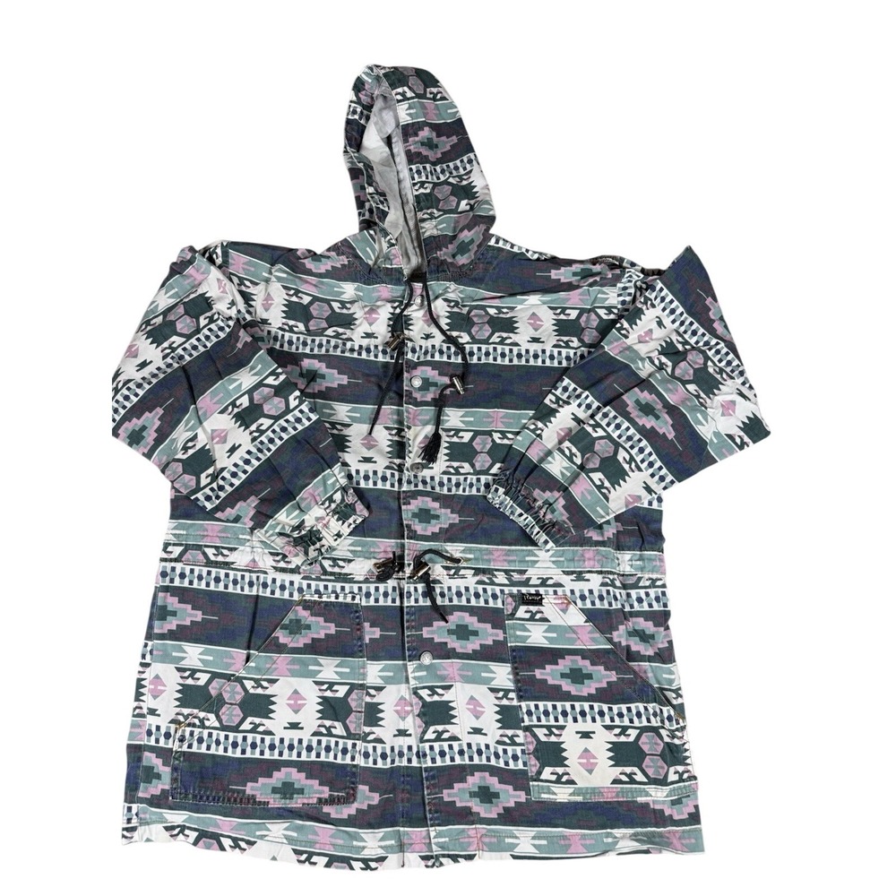 Vintage Southwestern Aztec Jacket Mens Large USA Made‎ 90s Western Tribal